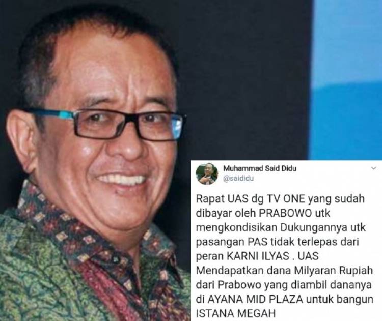 Said Didu Jelaskan Terjadi Peretasan Akun Twitter Miliknya