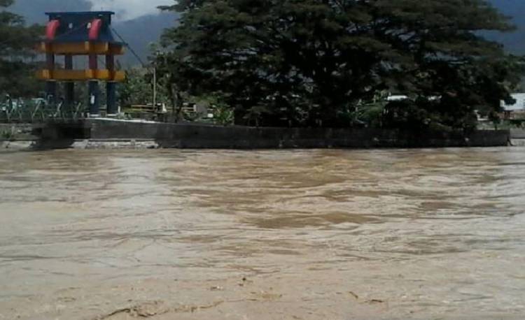 Puluhan Rumah Warga di Bantaran Sungai Palu Terendam Banjir