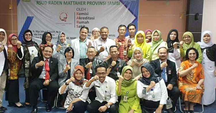 Dipimpin drg Iwan, RSUD Raden Mattaher Dua Kali Raih Akreditasi Paripurna