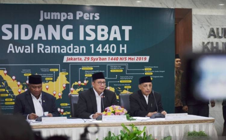 Senin Puasa, Menag: Hilal Terlihat Sedikitnya Sembilan Perukyat