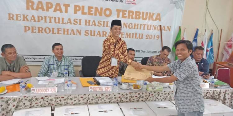Ini Dia Suara Perolehan 35 Anggota DPRD Sarolangun Periode 2019-2024