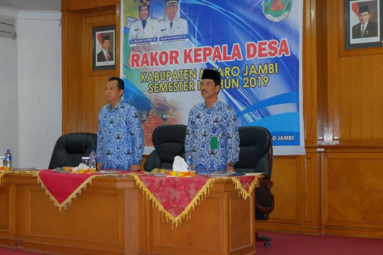 Wabup Muarojambi BBS Buka Rakor Kades Semester I Tahun 2019