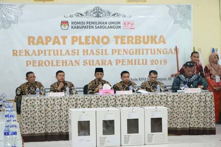 Ini Jumlah Lengkap Perolehan Suara Partai Pemenang di Sarolangun