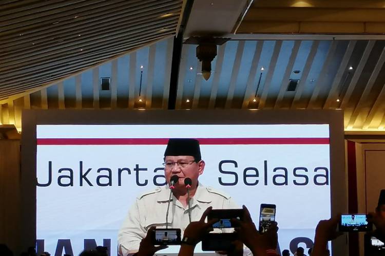 Prabowo: Kita Melihat Pejuang Kita Mengalami Pemerkosaan Demokrasi di Indonesia