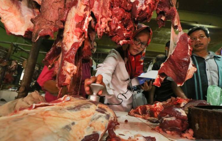 Sidak Harga Daging, Satgas Pangan Polda Jambi: Harga Kisaran Rp120 Ribu/Kg