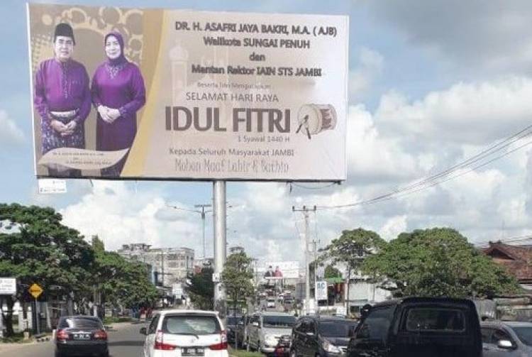 Siap-siap Hadapi Pilgub, Baleho AJB Bertebaran di Provinsi Jambi 