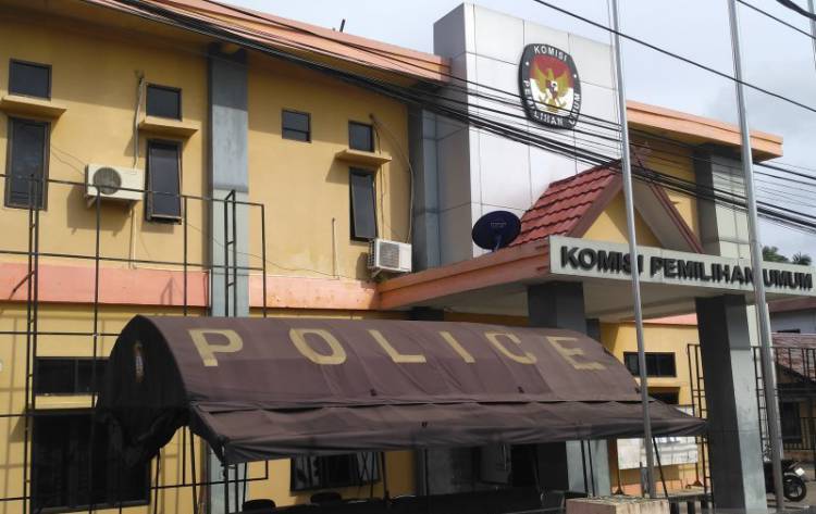 Kantor KPU Masih Dijaga Ketat Aparat Kepolisian
