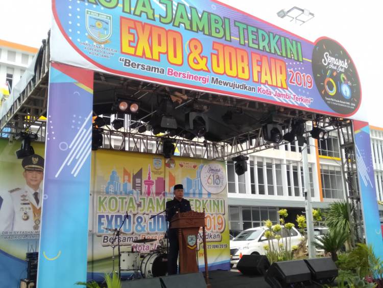 Buka Jambi Expo dan Job Fair 2019, Wako Fasha: Kota Jambi Harus Lebih dari Kabupaten Lain