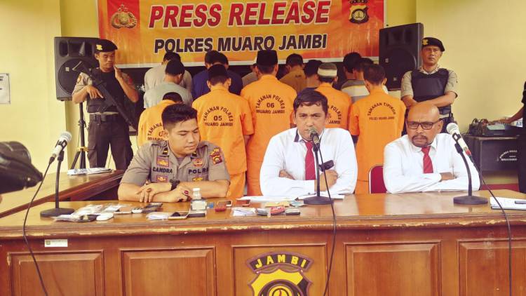 Enam Warga Diduga Pengguna Narkoba Diamankan Polisi Muarojambi