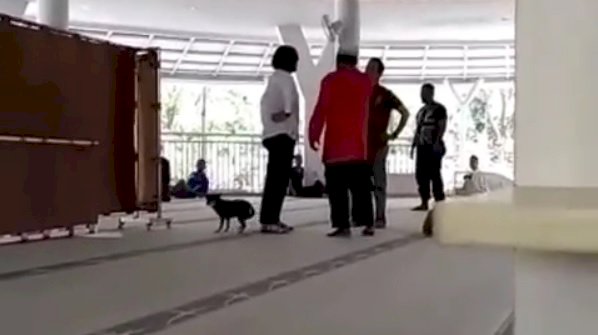 Polres Tetapkan SM Wanita Bawa Anjing ke Dalam Masjid Tersangka Penistaan Agama