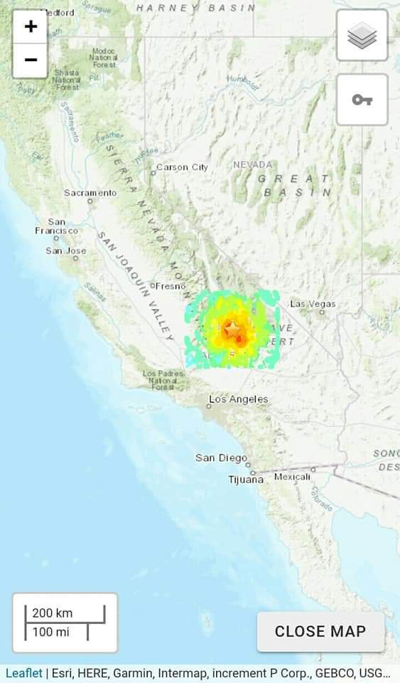 Gempa Kuat 7.1 SR Kalifornia Selatan Rusakkan Bangunan