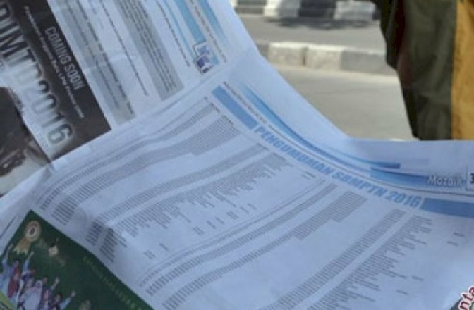 Hasil SBMPTN Diumumkan Selasa Pukul 15.00