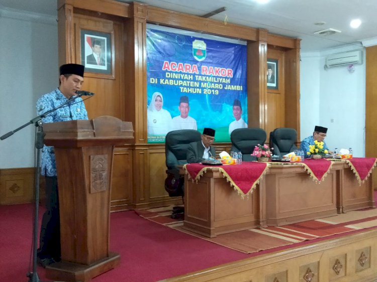Sekda Fadhil Buka Acara Rakor Diniyah Takmiliyah