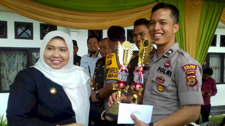 Bupati Masnah Hadiri Peringatan HBA Ke-59 di Kejari Muarojambi