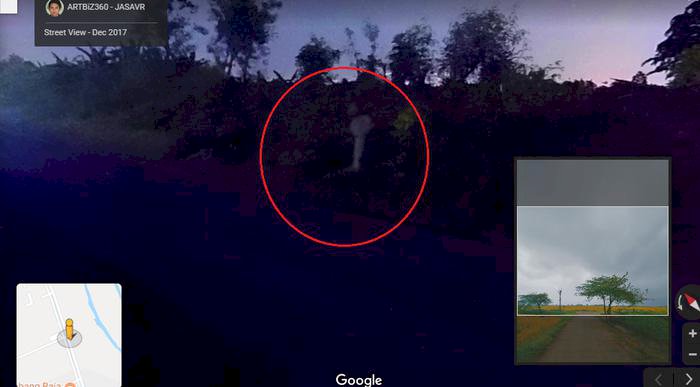 Viral di Medsos, Sosok Mirip Pocong Muncul di Google Map Saat Lacak Lokasi Desa di Demak
