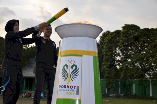 Buka Porkot Jambi ke-l Tahun 2019, Walikota Jambi Fasha: Bertanding Secara Sportif