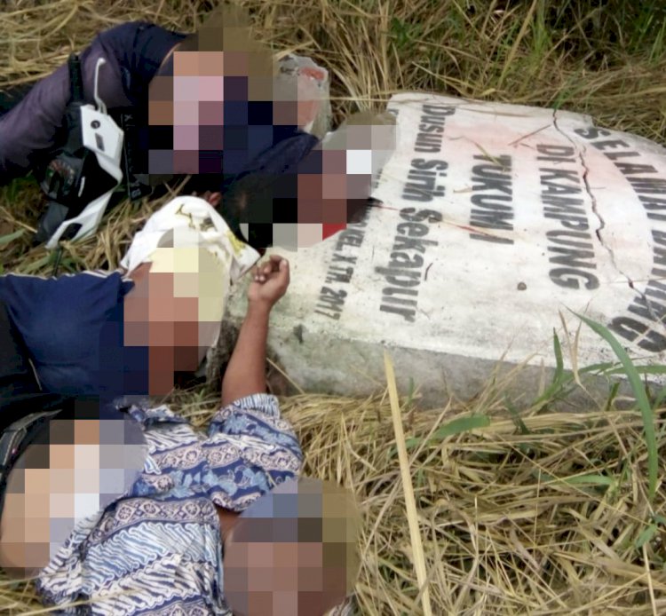 Di Bungo, Tabrak Tugu Perbatasan Satu Tewas Dua Luka Berat