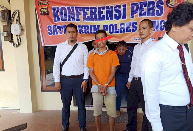 Polisi Bungo Ringkus Pelaku Pembunuhan Sadis di Bathin II Pelayang
