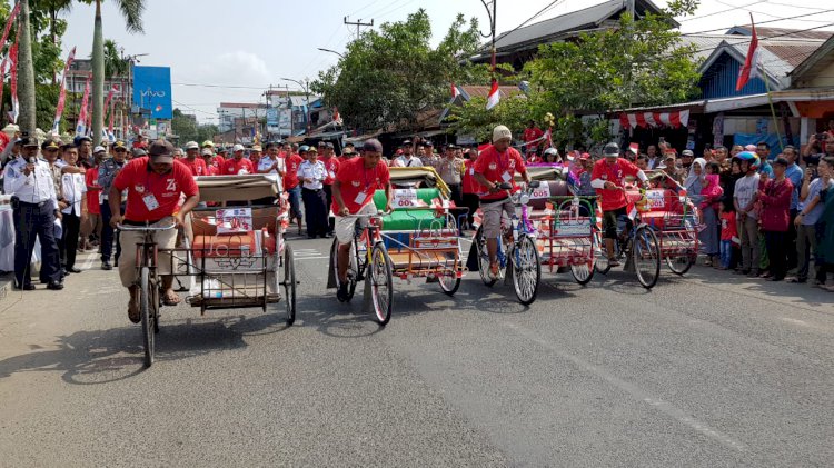 Lestarikan Wisata Angkutan Tradisional, Pemkab Gelar Balap Becak Hias