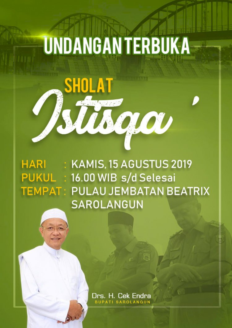 Hari Ini Pemkab Sarolangun Gelar Sholat Istisqa
