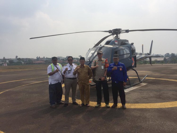 Gubernur Jambi Lakukan Patroli Udara Karhutla