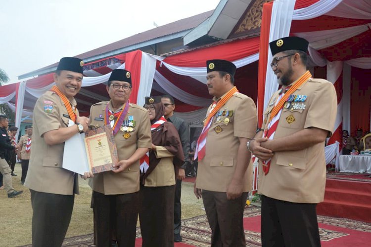 Hadiri Apel Puncak Hari Pramuka, Fachrori: Pramuka Harus Berkontribusi Bangun Karakter Generasi Muda