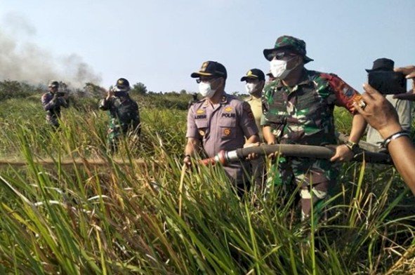 Dandim 0419 Tanjab Sebut Kurangnya Budaya Goro Faktor Meningkatnya Karhutla