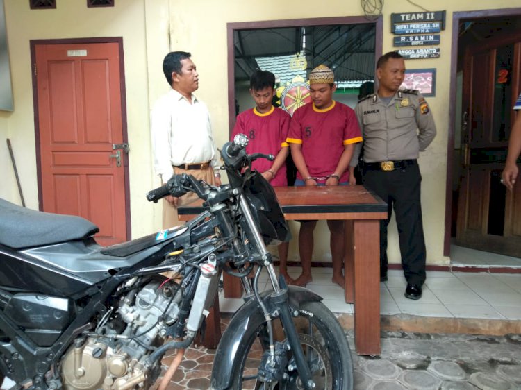 Aksi Jambret Bernasib Sial, Dua Pemuda Senaung Ini Ditangkap Warga & Diamankan Polisi
