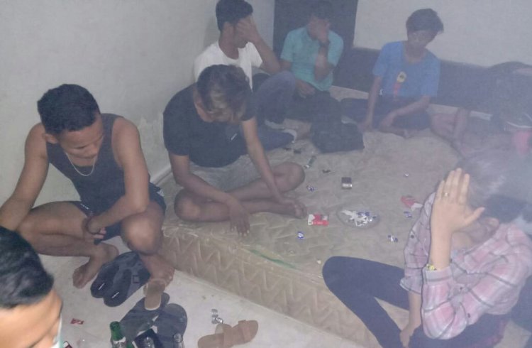 Pesta Miras di Kosan, Tiga ABG dan 6 Pemuda Digulung Polisi