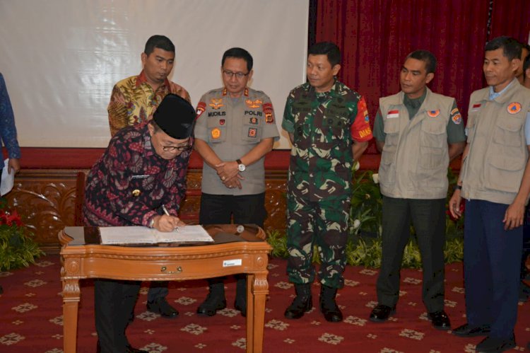 Gubernur Jambi & Bupati/Wali Kota Komitmen Atasi Kebakaran Hutan dan Lahan