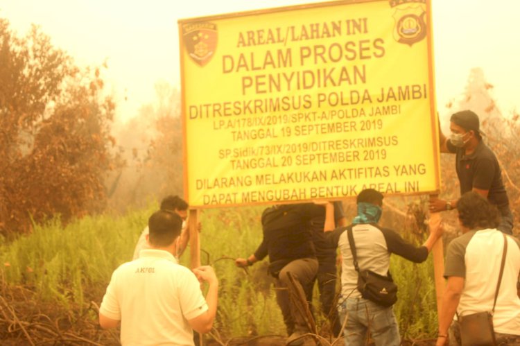 Polisi Segel 972 Hektar Lahan PT MAS Terbakar, Dirkrimsus: Tiada Ampun Bagi Mereka!