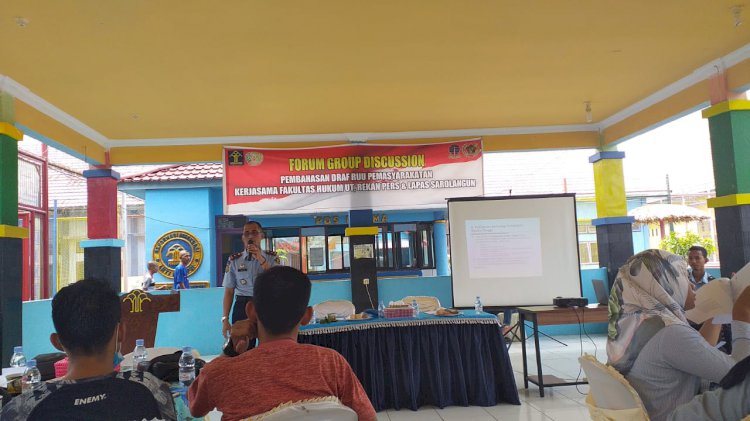 Ajak Wartawan, Lapas Gelar FGD Pembahasan Draf RUU PAS