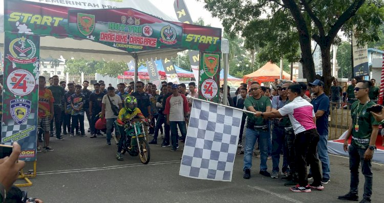 Salurkan Hobi Anak Muda Jambi, Korem 042/Gapu Gelar Drag Race