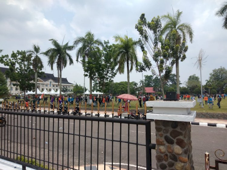 Terkena Gas Air Mata, 7 Mahasiswa Unbari Dilarikan ke RS