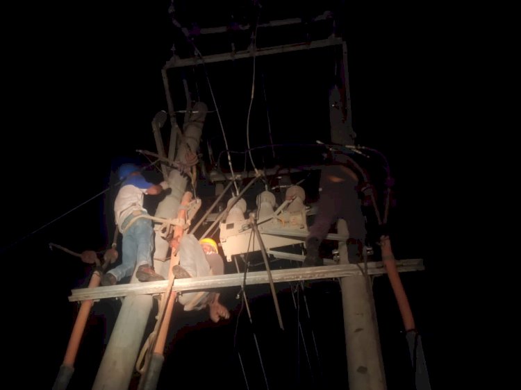 Tower Jaringan Listrik Tanjabtimur Tumbang, Aliran Listrik ke Tanjab Barat Terganggu