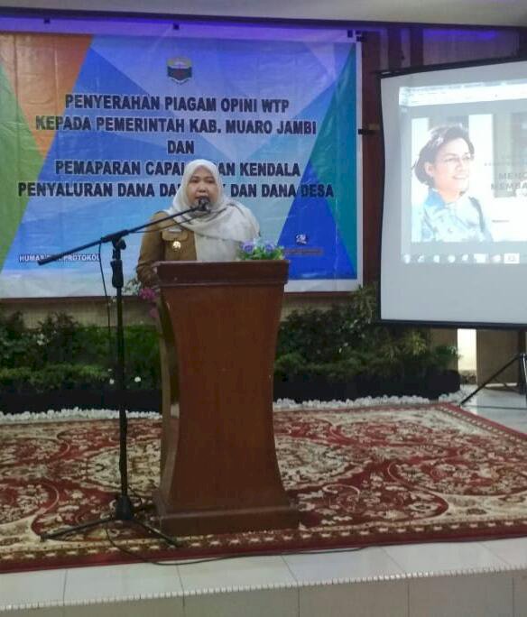 Bupati Masnah Paparkan Capaian dan Kendala Serapan Dana Desa Muarojambi