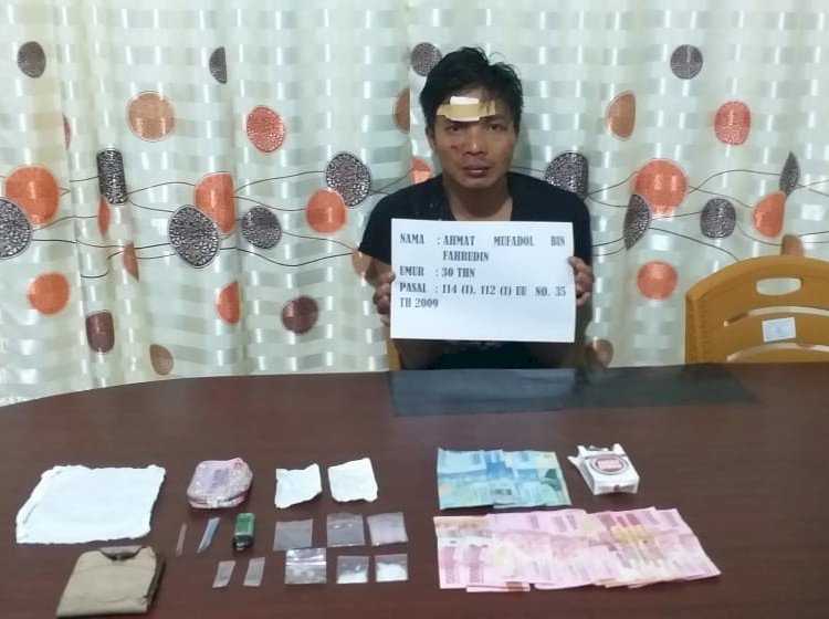 Koplak!! Pria Ini Sering Transaksi Narkoba di Madrasah Sungai Manau