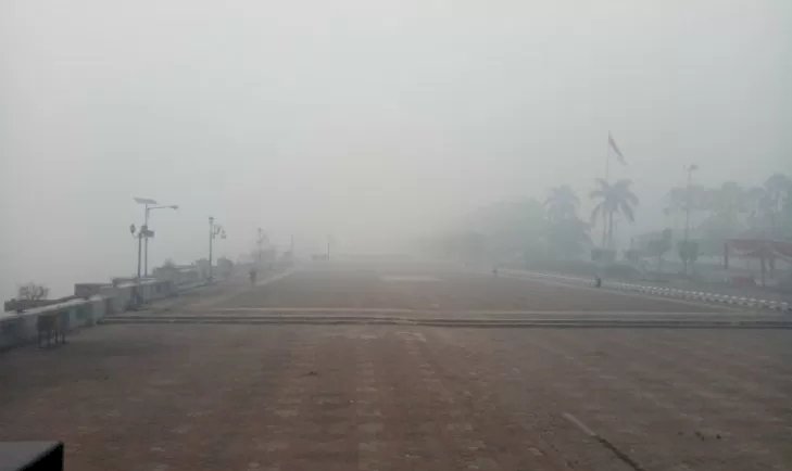 BMKG Sebut Kabut Asap di Palembang Senin pagi Paling Ekstrim