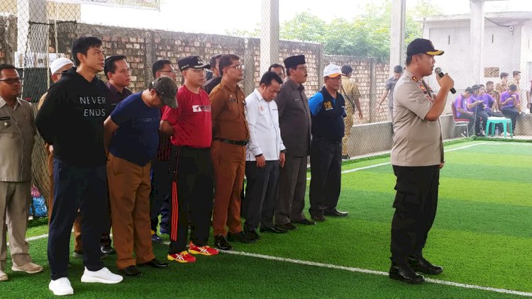 Dibuka Kapolres, Turnamen Futsal Peringatan HUT Muarojambi ke-20 Resmi Dibuka