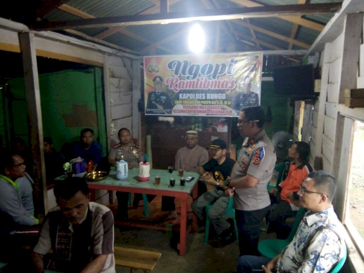 Ngopi Kambtibmas, Kapolres Bungo: Kami Siap Bantu Pecandu Narkoba Direhabilitasi