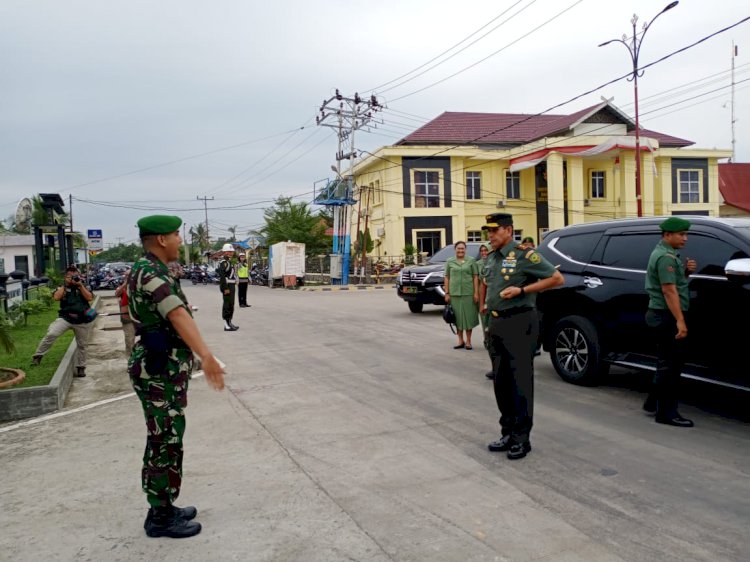 Gunakan Heli, Pangdam II Sriwijaya Berputar di Langit Tanjabbar