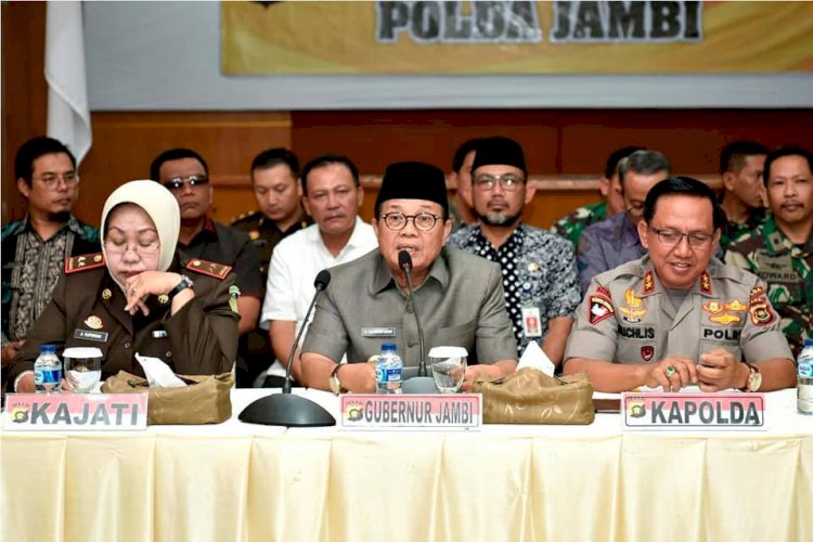 Gubernur Jambi Apresiasi Polda dan Korem Dalam Penanganan SMB
