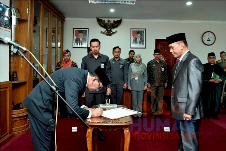 Sekda: Pejabat yang Baru Dilantik Harus Visa Tingkatkan Kinerja Pemprov Jambi