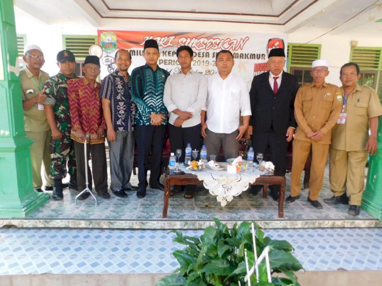 Unsur Pimpinan DPRD Muarojambi Tinjau Pelaksanaan Pilkades Serentak