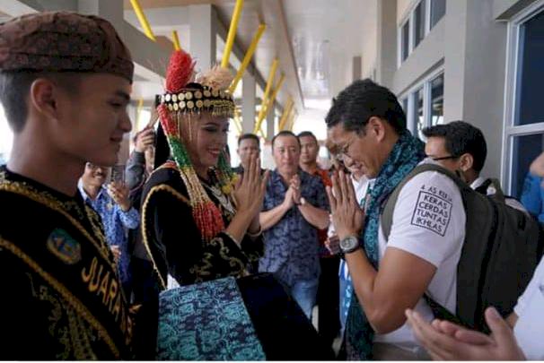 Tiba di Kerinci, Sandiago Uno: Saya akan Kerjasama Pemkab Kerinci Program OK OC