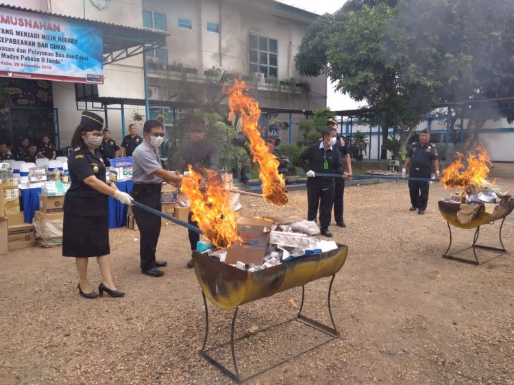 Bea-cukai Jambi Musnahkan Hasil Tangkapan Terkesan Tertutup, Ada Apa?