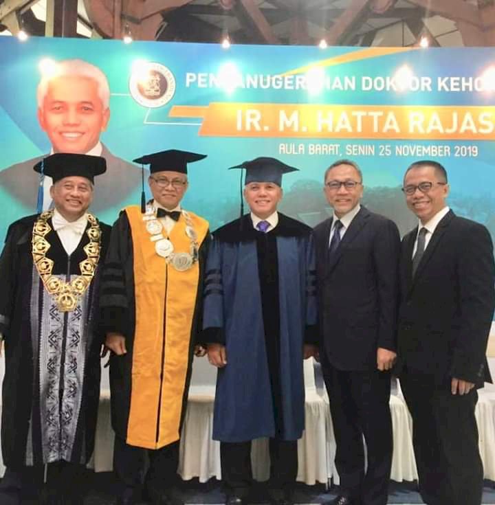 ITB Beri Gelar Doktor Honoris Causa ke Hatta Rajasa, Ini Kontribusinya