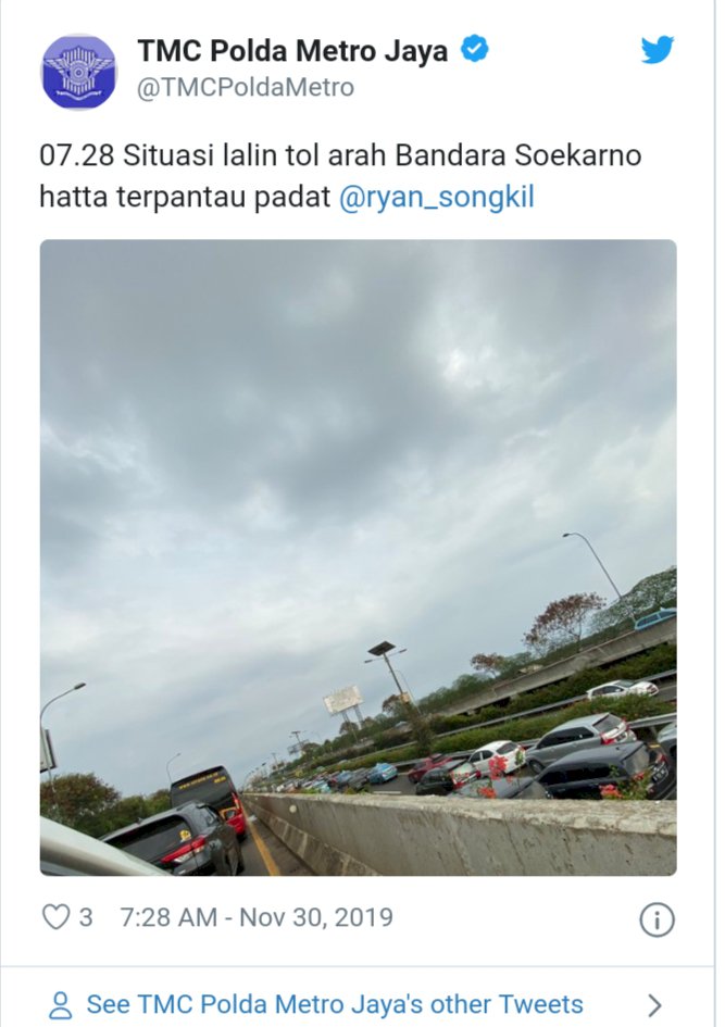 Tol Soetta Macet 5 KM, Ada Kecelakaan