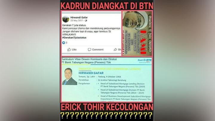 Viral di Media Sosial Direktur BTN Terpapar Radikalisme, Begini Kata Kementerian BUMN