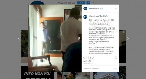 Viral di Medsos! Walikota Kediri Usir KONI
